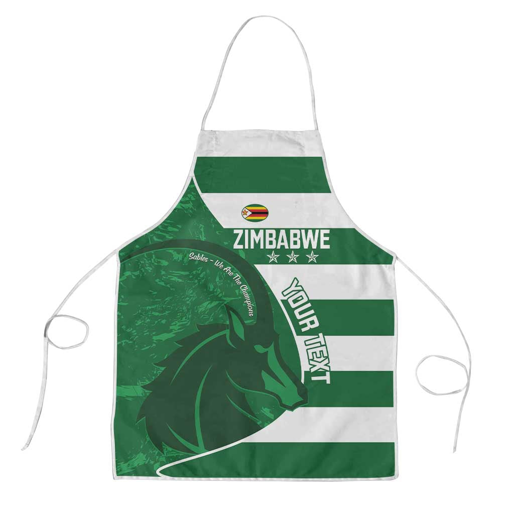 Zimbabwe Rugby Custom Apron Sables 3rd Champions Proud - Wonder Print Shop