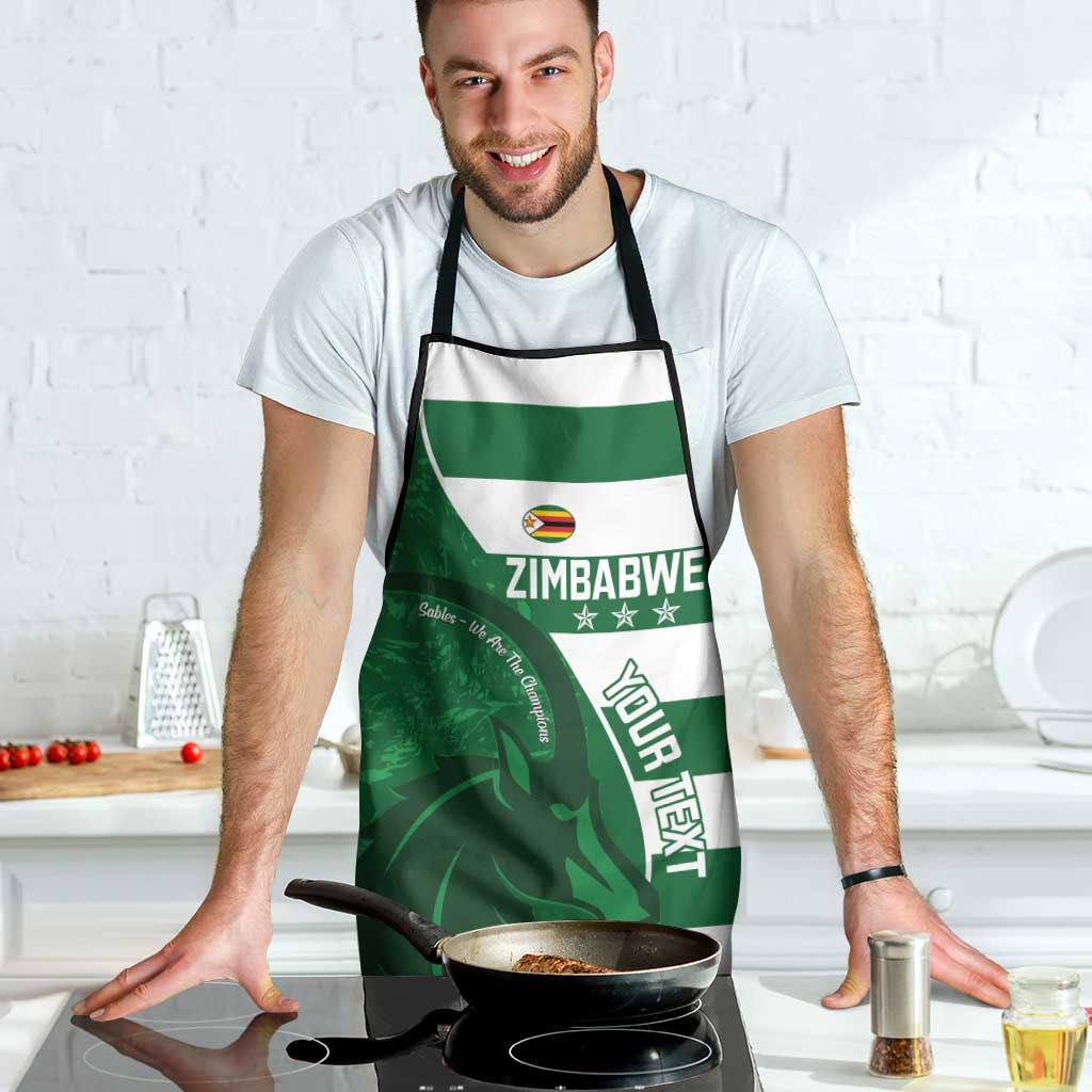Zimbabwe Rugby Custom Apron Sables 3rd Champions Proud - Wonder Print Shop