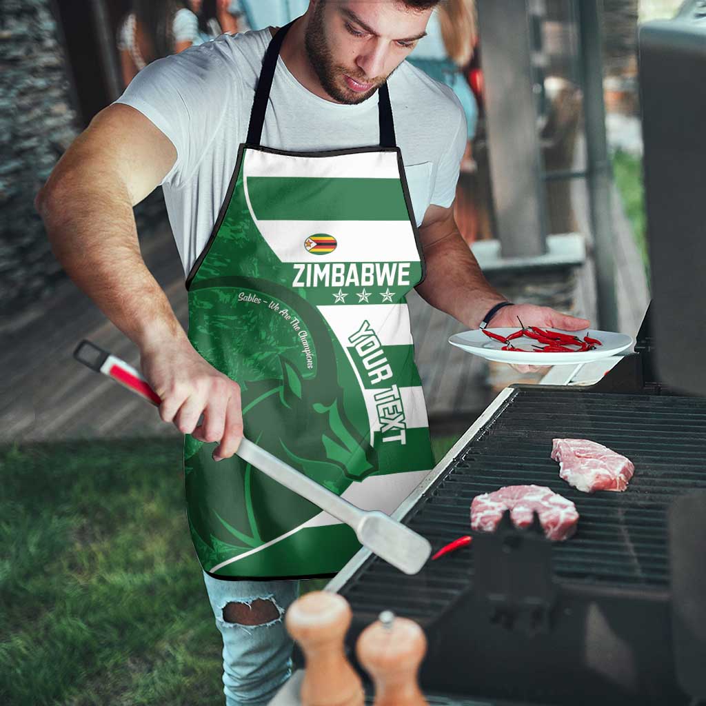 Zimbabwe Rugby Custom Apron Sables 3rd Champions Proud - Wonder Print Shop
