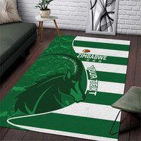 Zimbabwe Rugby Custom Area Rug Sables 3rd Champions Proud - Wonder Print Shop