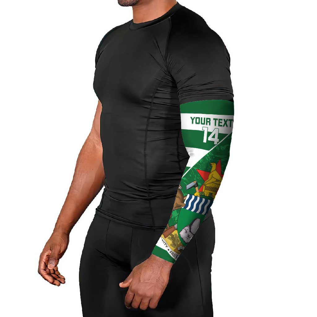 Zimbabwe Rugby Custom Arm Sleeves Sables 3rd Champions Proud - Wonder Print Shop