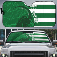 Zimbabwe Rugby Custom Auto Sun Shade Sables 3rd Champions Proud - Wonder Print Shop