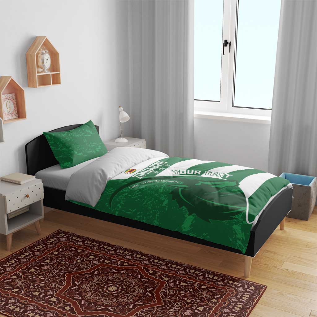 Zimbabwe Rugby Custom Bedding Set Sables 3rd Champions Proud - Wonder Print Shop