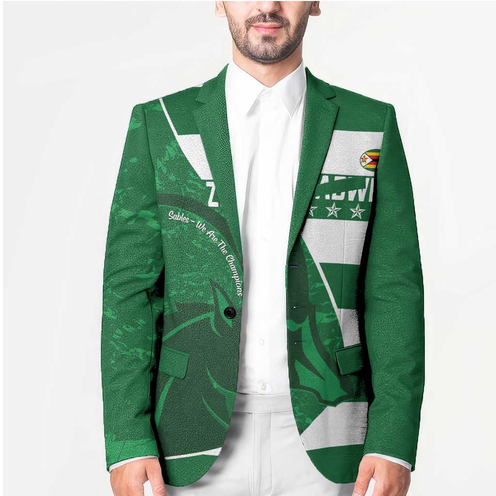 Zimbabwe Rugby Custom Blazer Sables 3rd Champions Proud - Wonder Print Shop