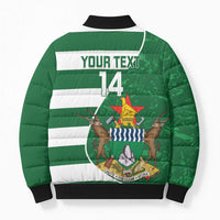 Zimbabwe Rugby Custom Bomber Puffer Jacket Sables 3rd Champions Proud - Wonder Print Shop