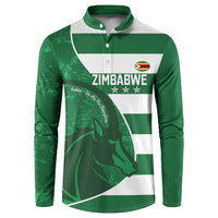 Zimbabwe Rugby Custom Button Sweatshirt Sables 3rd Champions Proud - Wonder Print Shop