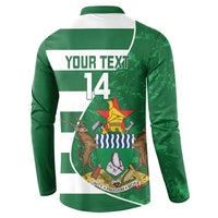 Zimbabwe Rugby Custom Button Sweatshirt Sables 3rd Champions Proud - Wonder Print Shop