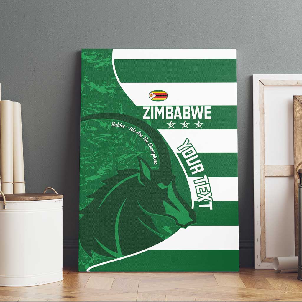 Zimbabwe Rugby Custom Canvas Wall Art Sables 3rd Champions Proud - Wonder Print Shop