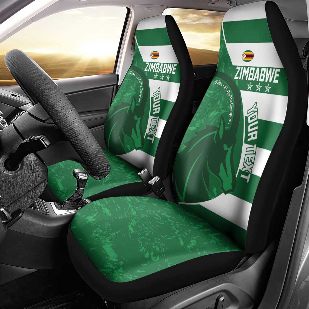 Zimbabwe Rugby Custom Car Seat Cover Sables 3rd Champions Proud - Wonder Print Shop