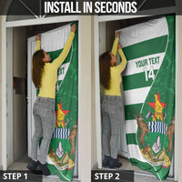 Zimbabwe Rugby Custom Door Cover Sables 3rd Champions Proud - Wonder Print Shop