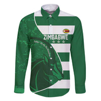 Zimbabwe Rugby Custom Family Matching Off Shoulder Short Dress and Hawaiian Shirt Sables 3rd Champions Proud - Wonder Print Shop