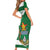 Zimbabwe Rugby Custom Family Matching Short Sleeve Bodycon Dress and Hawaiian Shirt Sables 3rd Champions Proud - Wonder Print Shop