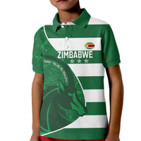 Zimbabwe Rugby Custom Kid Polo Shirt Sables 3rd Champions Proud - Wonder Print Shop