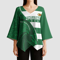 Zimbabwe Rugby Custom Kimono Sleeve Blouse Sables 3rd Champions Proud - Wonder Print Shop