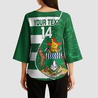 Zimbabwe Rugby Custom Kimono Sleeve Blouse Sables 3rd Champions Proud - Wonder Print Shop