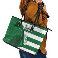 Zimbabwe Rugby Custom Leather Tote Bag Sables 3rd Champions Proud - Wonder Print Shop