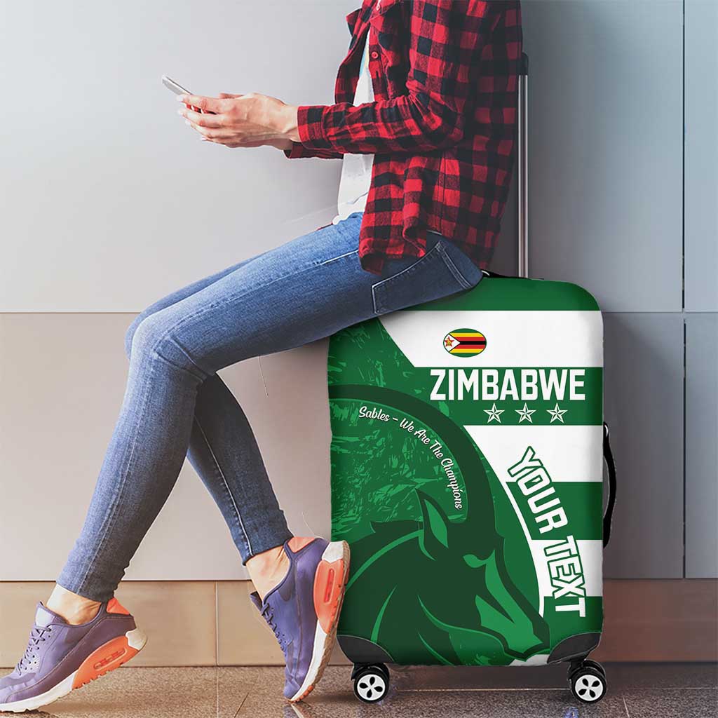 Zimbabwe Rugby Custom Luggage Cover Sables 3rd Champions Proud - Wonder Print Shop