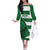Zimbabwe Rugby Custom Off The Shoulder Long Sleeve Dress Sables 3rd Champions Proud - Wonder Print Shop