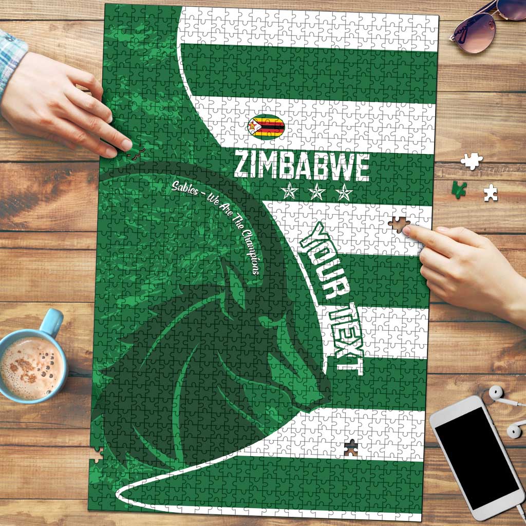 Zimbabwe Rugby Custom Puzzle Sables 3rd Champions Proud - Wonder Print Shop