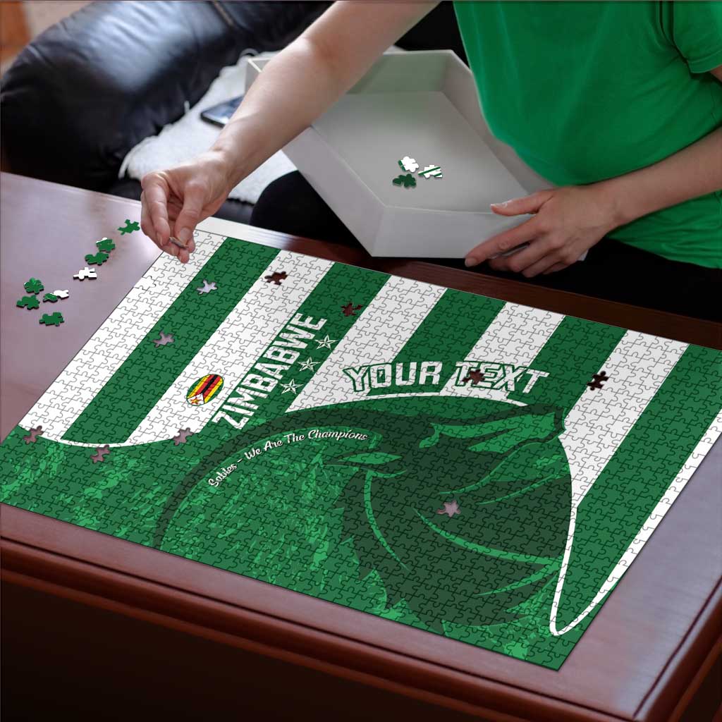 Zimbabwe Rugby Custom Puzzle Sables 3rd Champions Proud - Wonder Print Shop