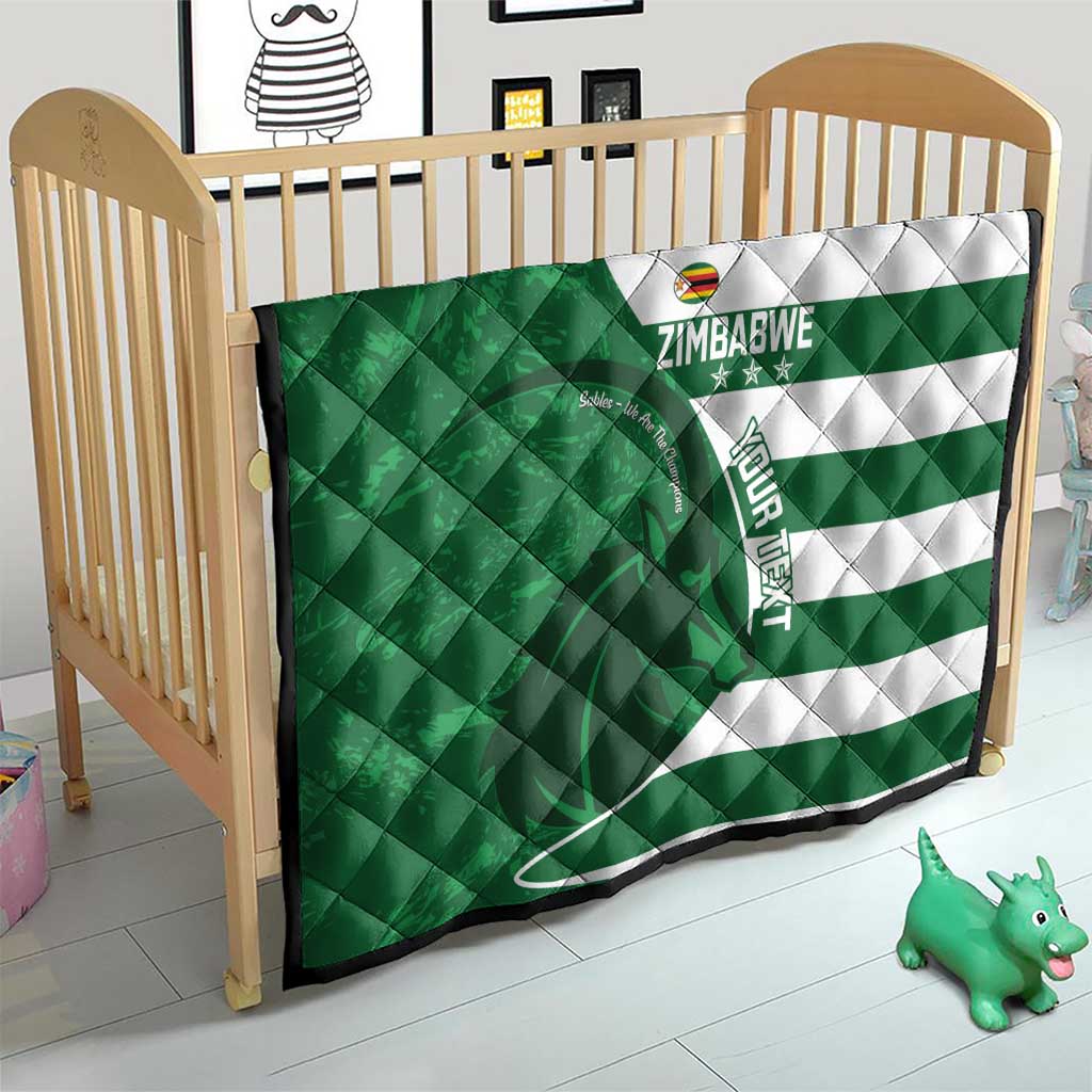 Zimbabwe Rugby Custom Quilt Sables 3rd Champions Proud - Wonder Print Shop