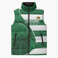 Zimbabwe Rugby Custom Sleeveless Puffer Jacket Sables 3rd Champions Proud - Wonder Print Shop