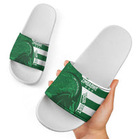 Zimbabwe Rugby Custom Slide Sandals Sables 3rd Champions Proud - Wonder Print Shop