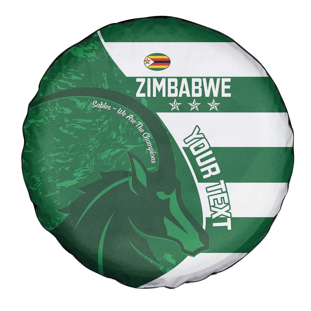 Zimbabwe Rugby Custom Spare Tire Cover Sables 3rd Champions Proud - Wonder Print Shop