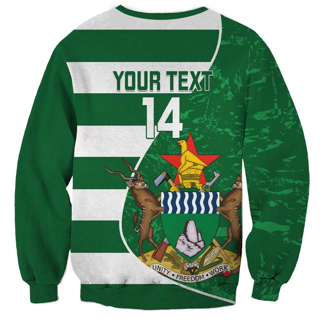 Zimbabwe Rugby Custom Sweatshirt Sables 3rd Champions Proud - Wonder Print Shop