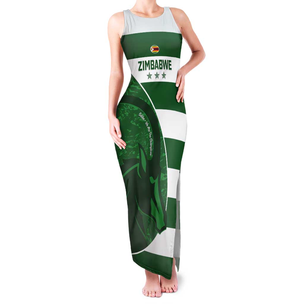 Zimbabwe Rugby Custom Tank Maxi Dress Sables 3rd Champions Proud - Wonder Print Shop