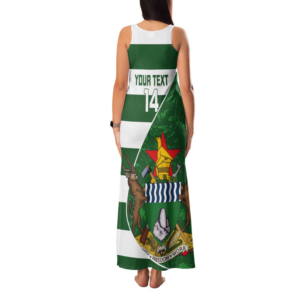 Zimbabwe Rugby Custom Tank Maxi Dress Sables 3rd Champions Proud - Wonder Print Shop