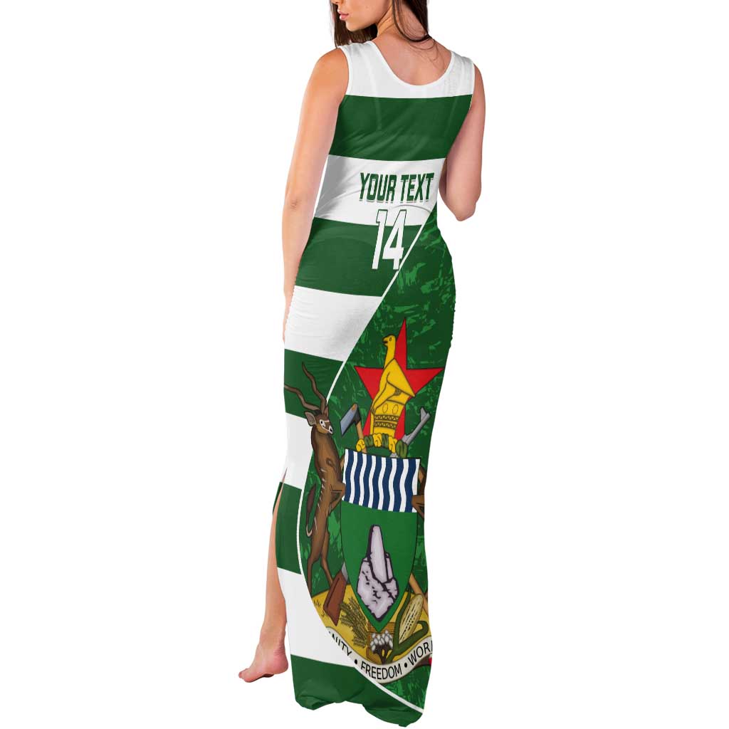 Zimbabwe Rugby Custom Tank Maxi Dress Sables 3rd Champions Proud - Wonder Print Shop