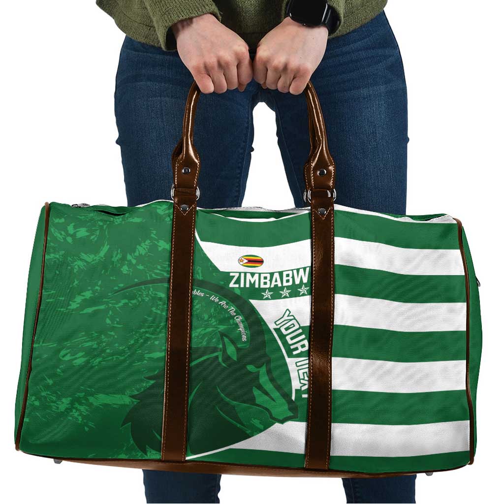 Zimbabwe Rugby Custom Travel Bag Sables 3rd Champions Proud - Wonder Print Shop