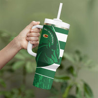 Zimbabwe Rugby Custom Tumbler With Handle Sables 3rd Champions Proud - Wonder Print Shop