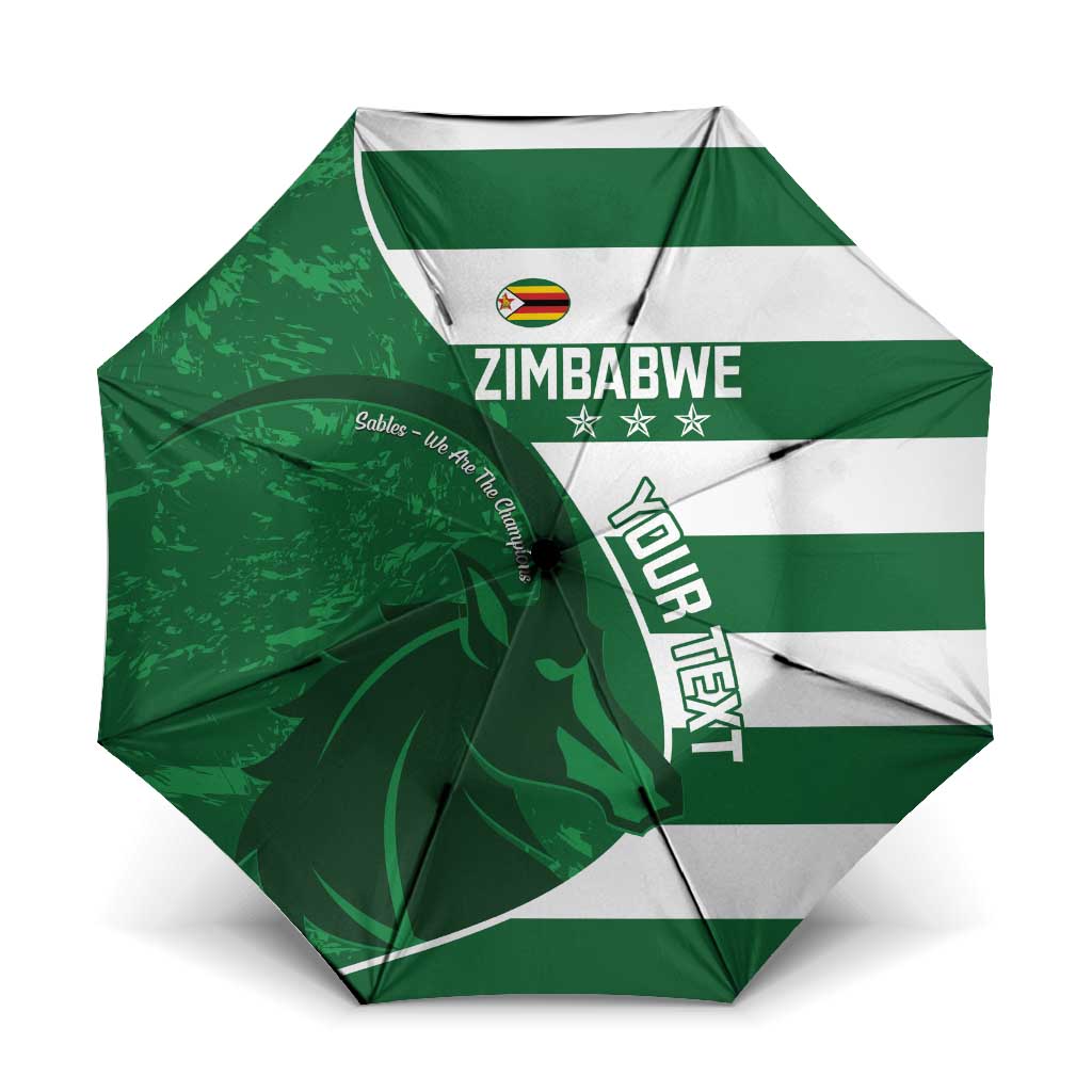 Zimbabwe Rugby Custom Umbrella Sables 3rd Champions Proud - Wonder Print Shop
