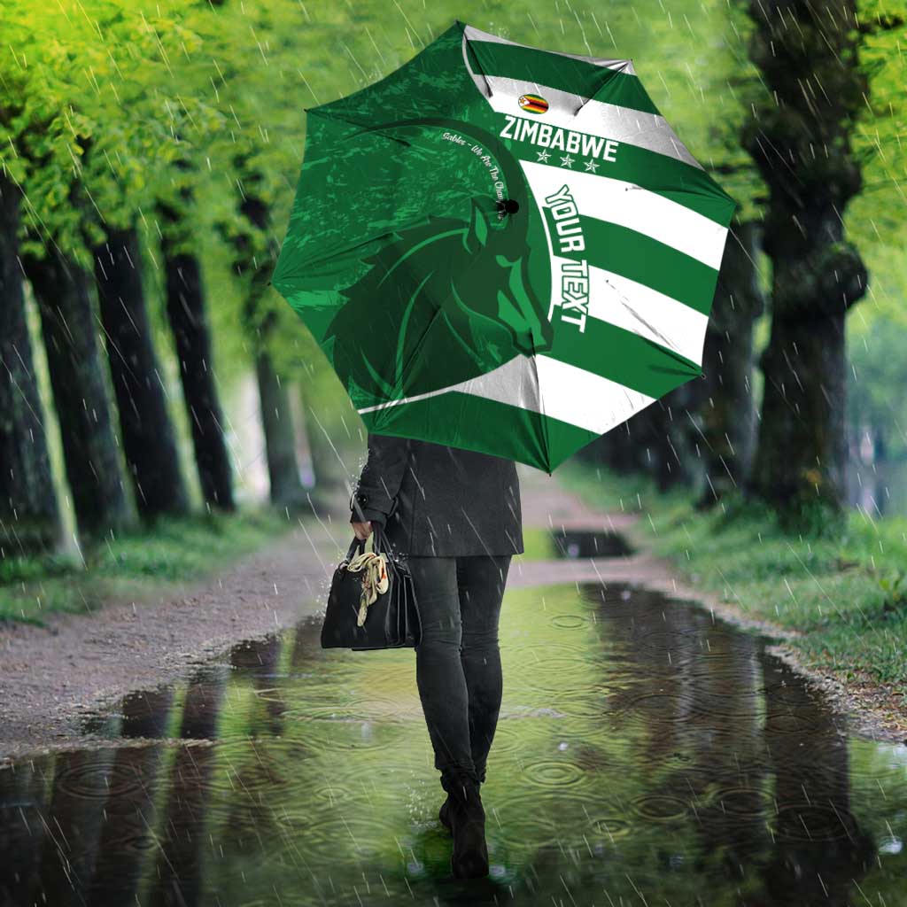 Zimbabwe Rugby Custom Umbrella Sables 3rd Champions Proud - Wonder Print Shop