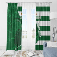 Zimbabwe Rugby Custom Window Curtain Sables 3rd Champions Proud - Wonder Print Shop