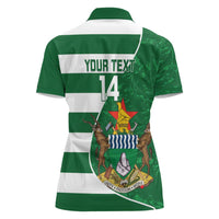 Zimbabwe Rugby Custom Women Polo Shirt Sables 3rd Champions Proud - Wonder Print Shop