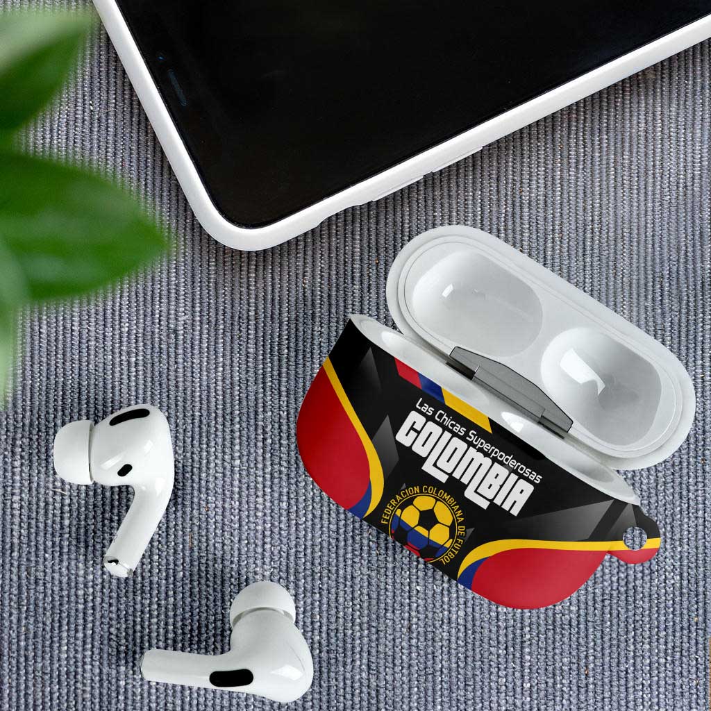 Custom Colombia Football AirPods Case Vamos Las Chicas Superpoderosas - Wonder Print Shop