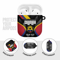Custom Colombia Football AirPods Case Vamos Las Chicas Superpoderosas - Wonder Print Shop