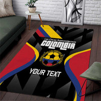 Custom Colombia Football Area Rug Vamos Las Chicas Superpoderosas - Wonder Print Shop