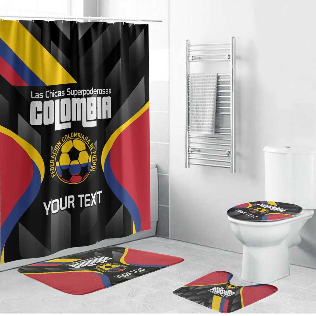 Custom Colombia Football Bathroom Set Vamos Las Chicas Superpoderosas - Wonder Print Shop
