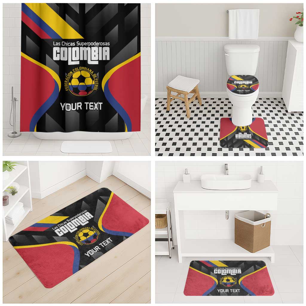 Custom Colombia Football Bathroom Set Vamos Las Chicas Superpoderosas - Wonder Print Shop