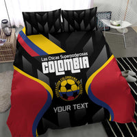 Custom Colombia Football Bedding Set Vamos Las Chicas Superpoderosas - Wonder Print Shop