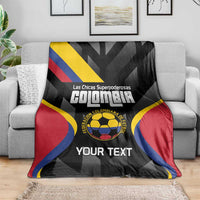 Custom Colombia Football Blanket Vamos Las Chicas Superpoderosas - Wonder Print Shop