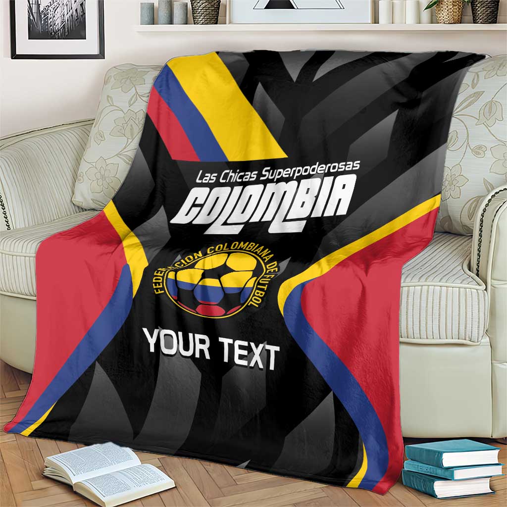 Custom Colombia Football Blanket Vamos Las Chicas Superpoderosas - Wonder Print Shop