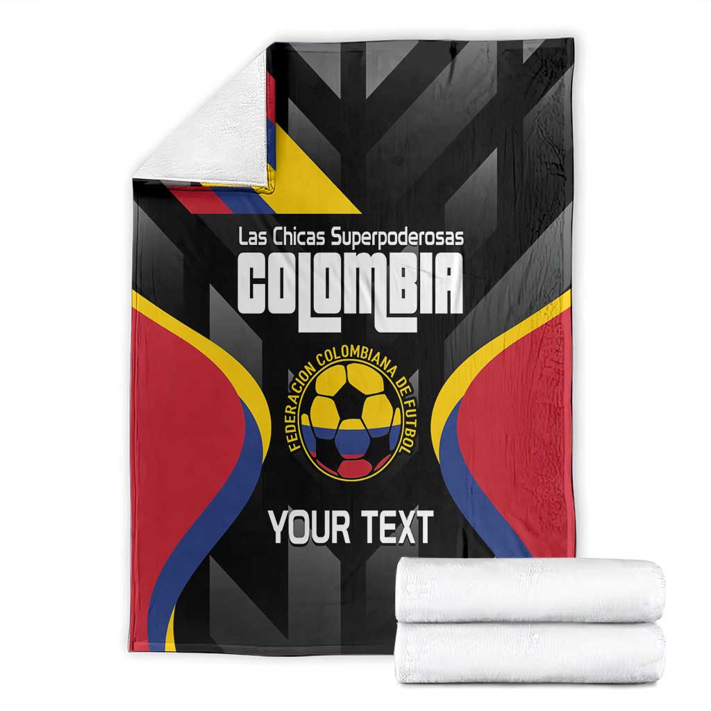 Custom Colombia Football Blanket Vamos Las Chicas Superpoderosas - Wonder Print Shop