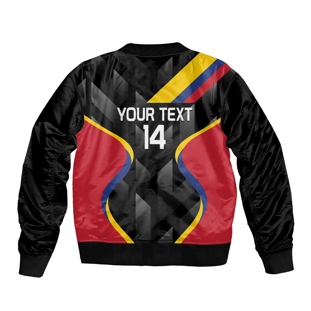 Custom Colombia Football Bomber Jacket Vamos Las Chicas Superpoderosas - Wonder Print Shop