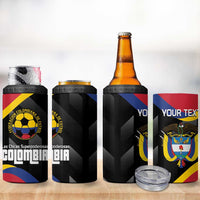 Custom Colombia Football 4 in 1 Can Cooler Tumbler Vamos Las Chicas Superpoderosas - Wonder Print Shop