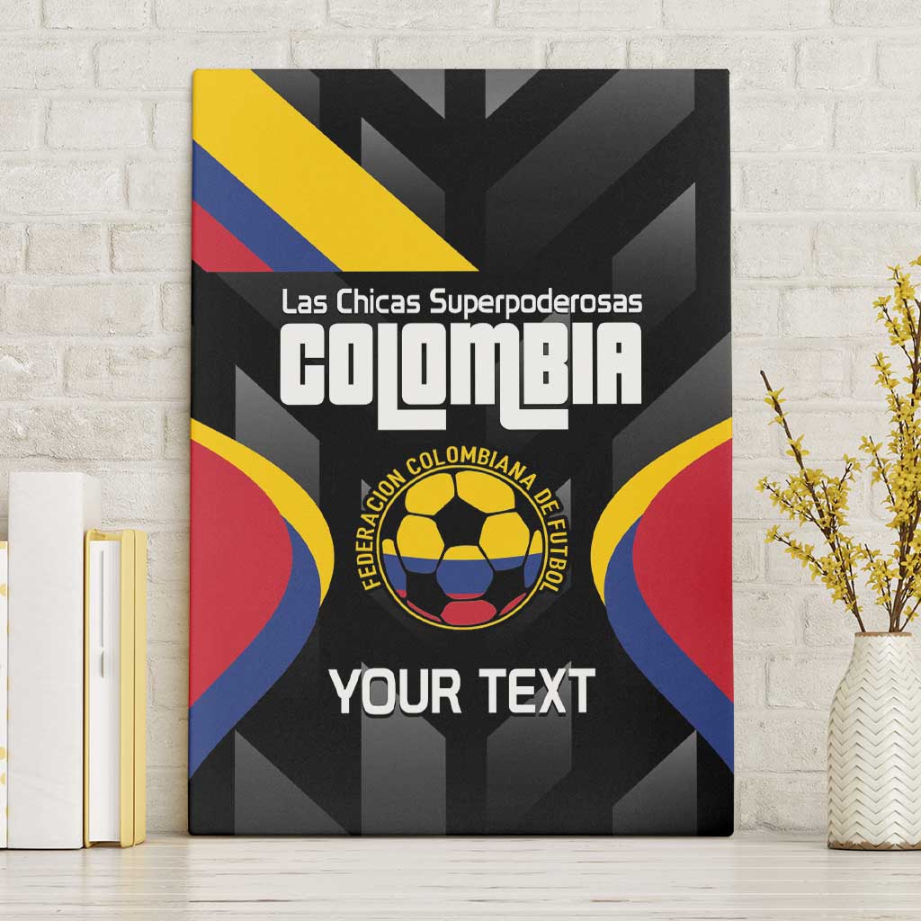 Custom Colombia Football Canvas Wall Art Vamos Las Chicas Superpoderosas - Wonder Print Shop